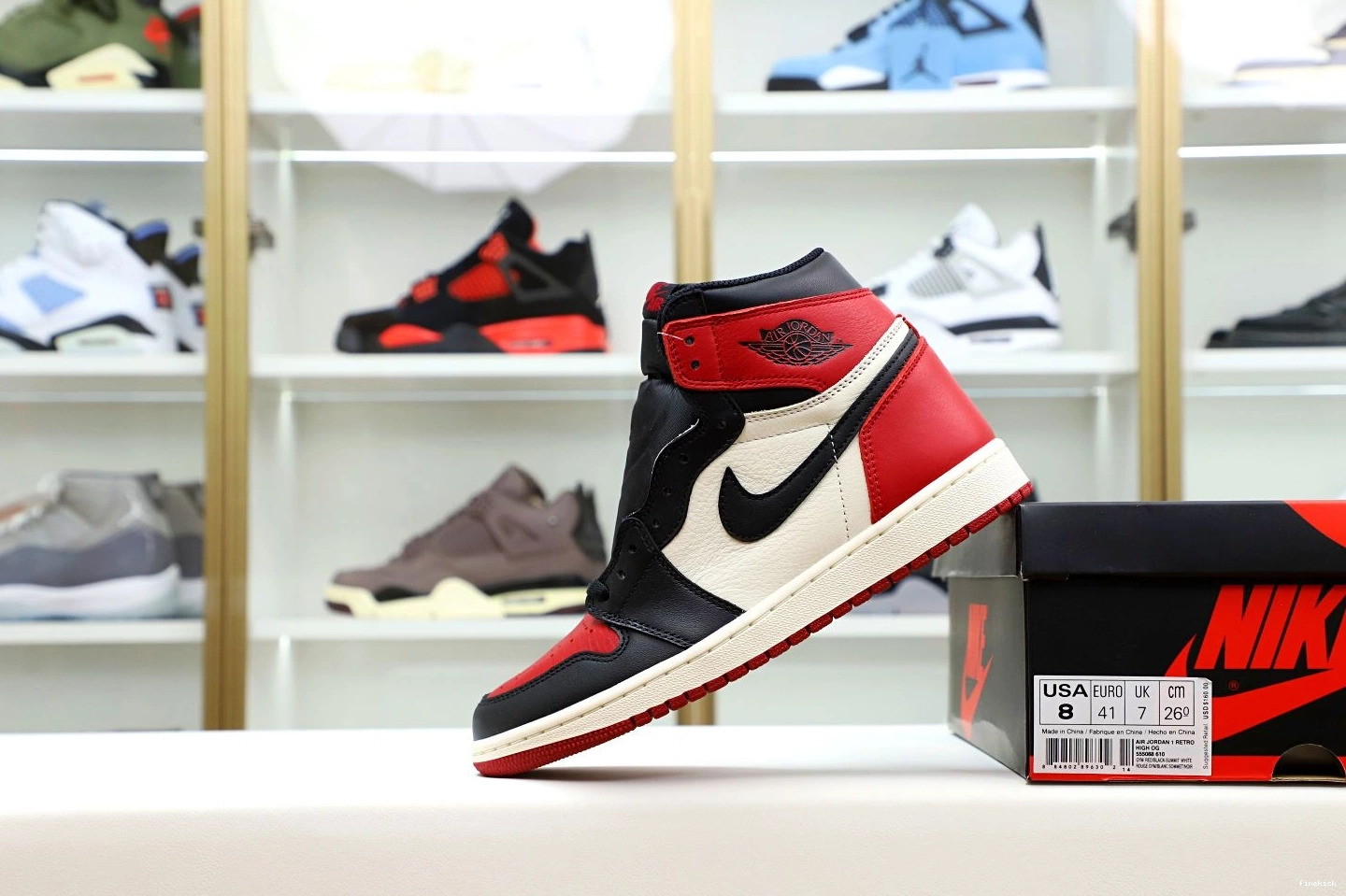 OG JORDAN TOE' HIGH AIR RETRO 1 'BRED 0721